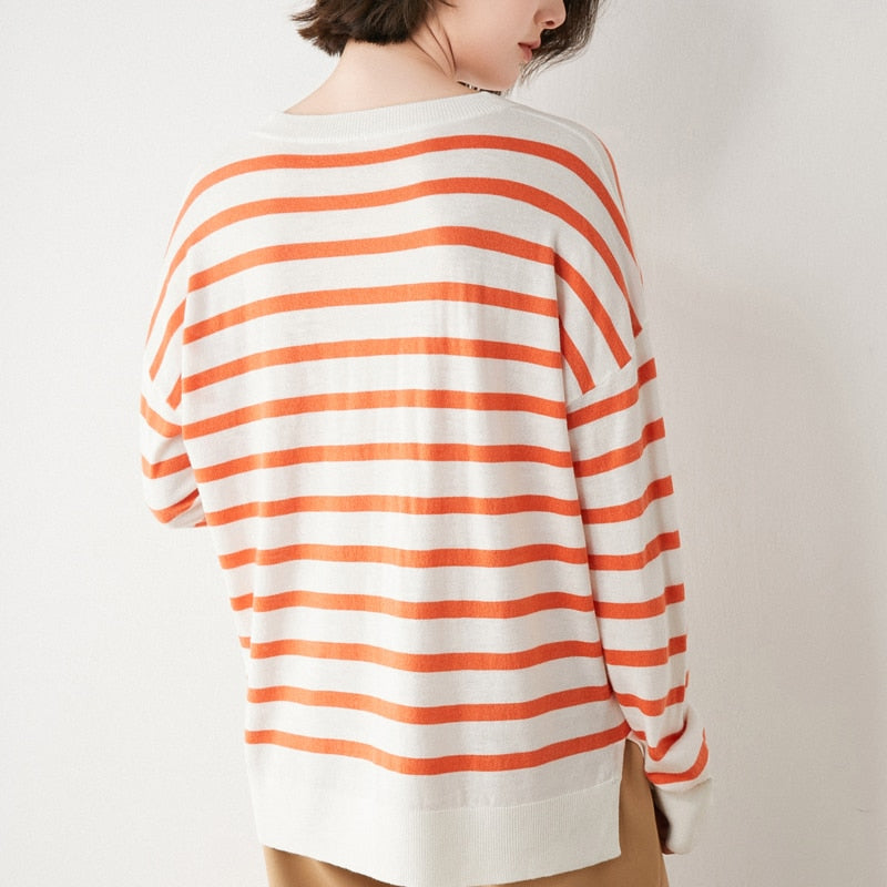 WOLF Tropfen Schultern Lose Pullover