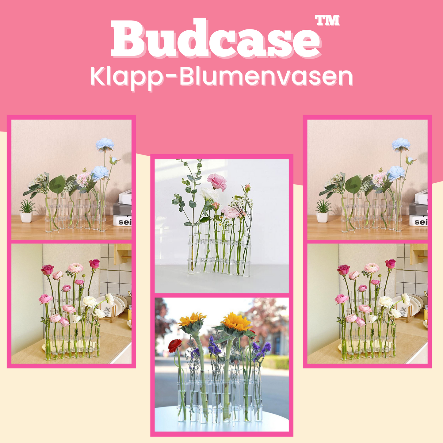 Budcase™ Klapp-Blumenvasen