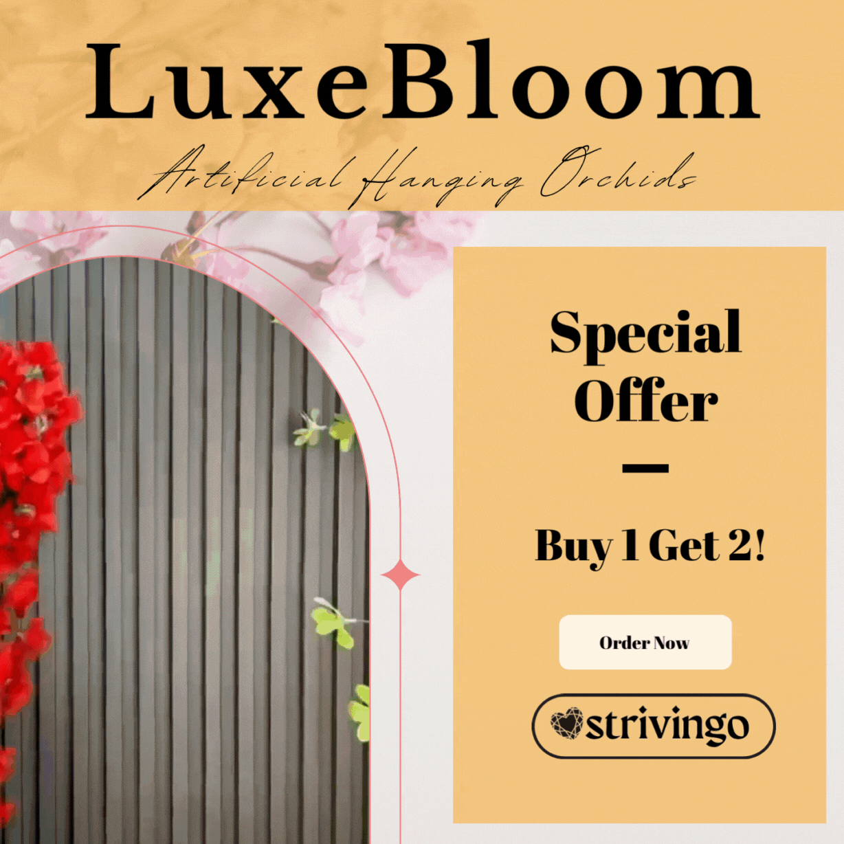 LuxeBloom™ Künstliche Hängende Orchideen | KAUF 1 ERHALTE 2 (Füge beliebige 2 zum Warenkorb hinzu)