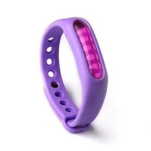 Mücken Abwehrband - Mückenschutz Armband  - Effektiver Schutz gegen Mücken - Unverzichtbares Zubehör für Camping und Wandern_violett
