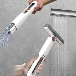 Tragbarer selbstausdrückender Mini-Mopp, Freihändiger Schwamm-Mopp Desktop Reinigungsschwamm Kleiner Mopp für Badezimmer, Küchen, Geschirr, Desktop-Glas (1 Baumwollköpfe+1 Druckknopf)_13