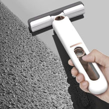 Lade das Bild in den Galerie-Viewer, Tragbarer selbstausdrückender Mini-Mopp, Freihändiger Schwamm-Mopp Desktop Reinigungsschwamm Kleiner Mopp für Badezimmer, Küchen, Geschirr, Desktop-Glas (1 Baumwollköpfe+1 Druckknopf)_17
