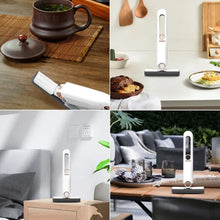 Lade das Bild in den Galerie-Viewer, Tragbarer selbstausdrückender Mini-Mopp, Freihändiger Schwamm-Mopp Desktop Reinigungsschwamm Kleiner Mopp für Badezimmer, Küchen, Geschirr, Desktop-Glas (1 Baumwollköpfe+1 Druckknopf)_23
