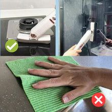 Lade das Bild in den Galerie-Viewer, Tragbarer selbstausdrückender Mini-Mopp, Freihändiger Schwamm-Mopp Desktop Reinigungsschwamm Kleiner Mopp für Badezimmer, Küchen, Geschirr, Desktop-Glas (1 Baumwollköpfe+1 Druckknopf)_11
