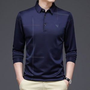 P. Legends Polo |  Lässiges Langarm-Poloshirt für Männer