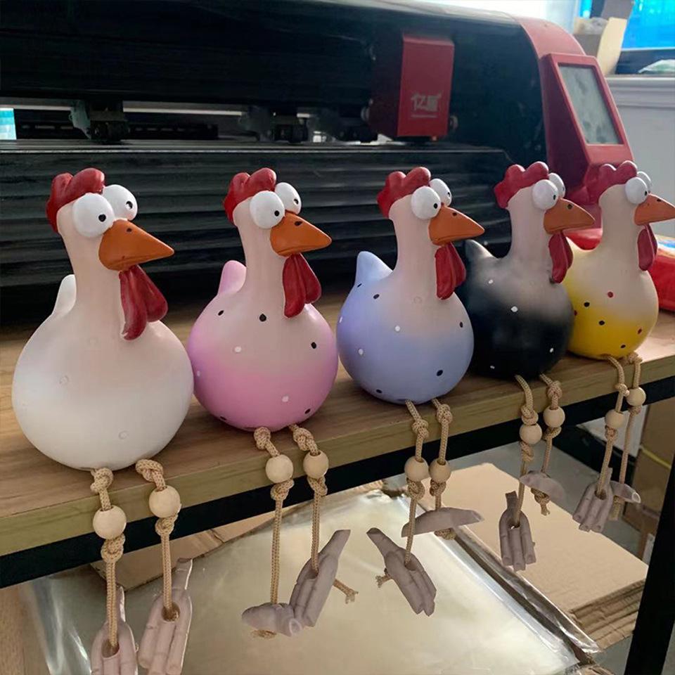 Gartendeko Huhn - Gartenstecker aus hochwertigen Materialien - Einzigartigster Blickfang des Jahres