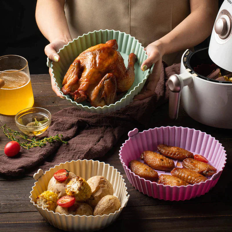 Plattos™ Silikonschalen für die Heißluftfritteuse | 5er-Pack