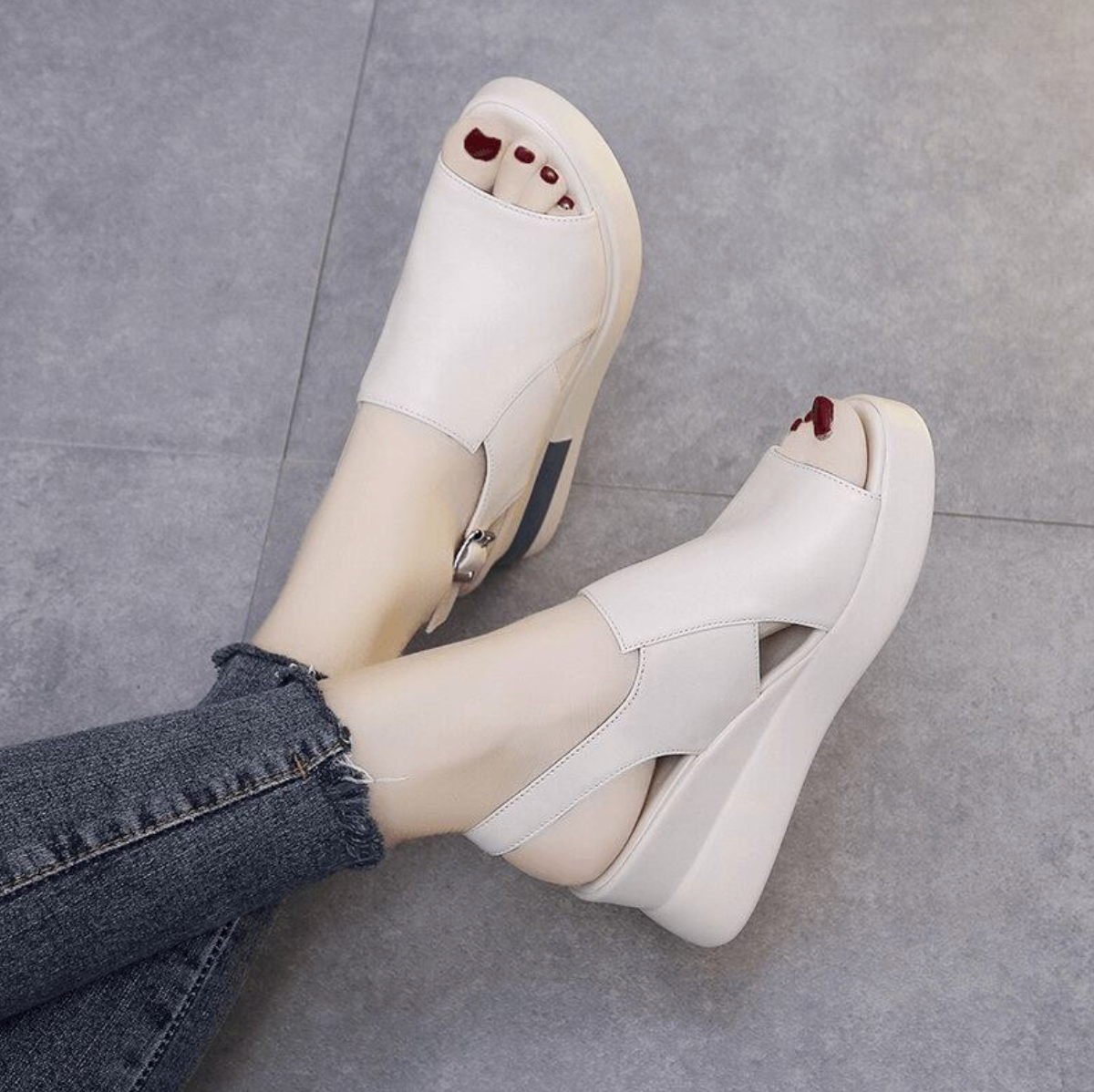 Orthopädische Sandalen "Ortolina" - korrigiert Haltung, elegant & komfortabel  - beige 16