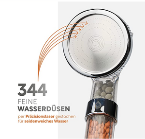 Premium Duschkopf mit Mineralsteinen | 70% weniger Wasserverbrauch 5