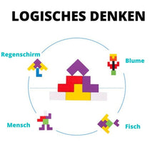 Lade das Bild in den Galerie-Viewer, Tetris Puzzle Spiel aus Holz
