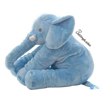 Riesen Elefantenkissen als Plüschtier blau