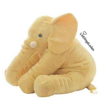 Riesen Elefantenkissen als Plüschtier gelb