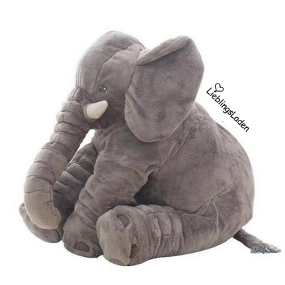 Riesen Elefantenkissen als Plüschtier grau_