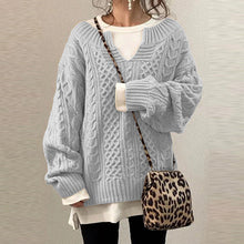 Lade das Bild in den Galerie-Viewer, Barbor Pullover | Übergroßer Kabelpullover für Frauen
