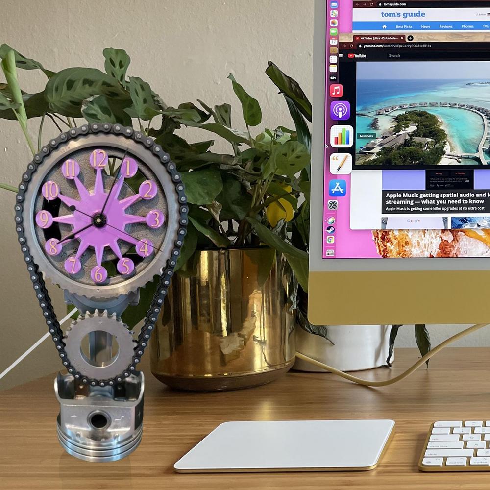 Gearluxe™ Elektrisch Drehende Zahnraduhr