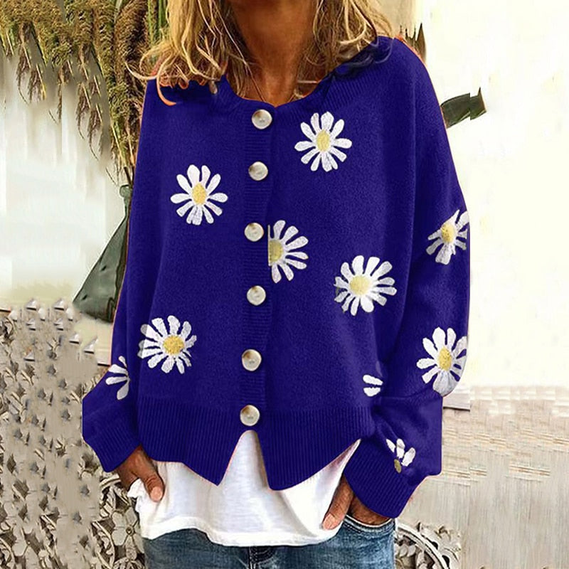 WOLF Locker geknöpfter Pullover