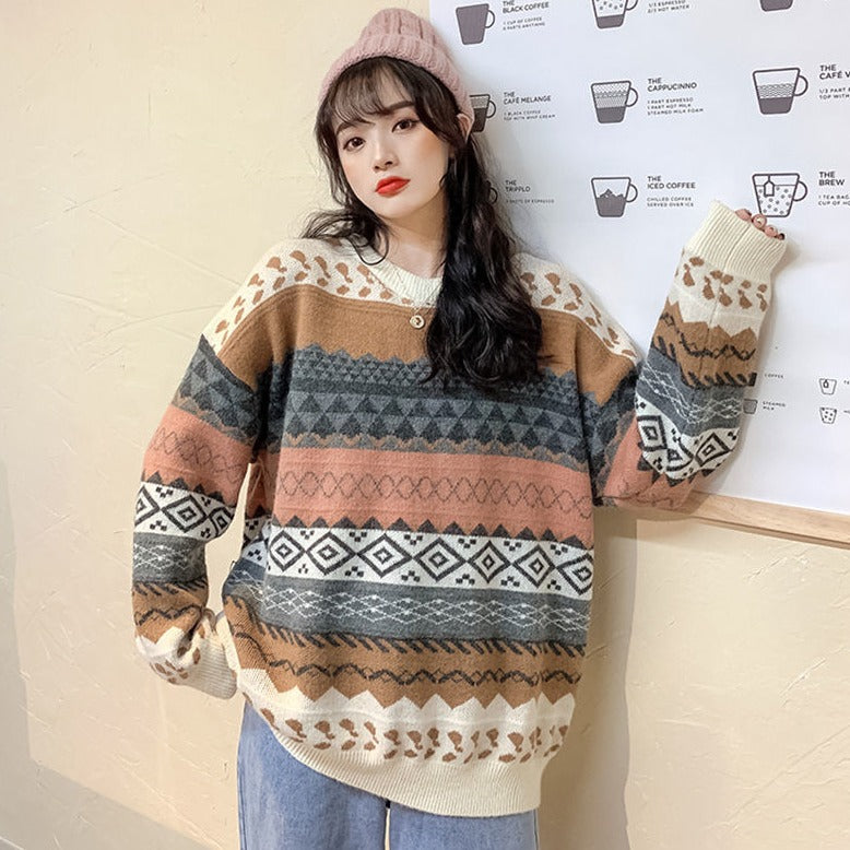 WOLF Strickwaren Loser Pullover