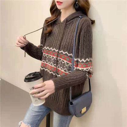 WOLF Bedruckter Kapuzenpullover