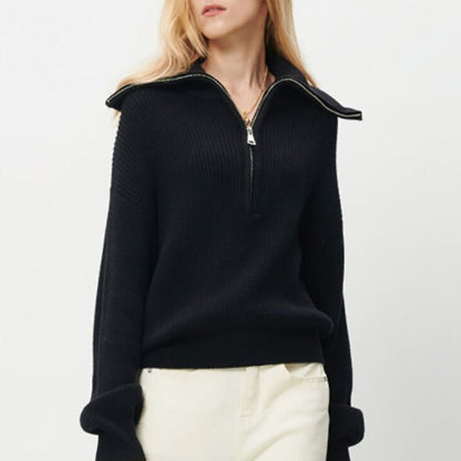 WOLF Übergroßer Reißverschluss Pullover