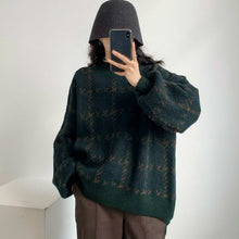 Lade das Bild in den Galerie-Viewer, WOLF Aufnäher Arbeits pullover lose Laternenärmel
