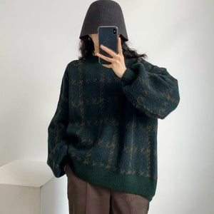 WOLF Aufnäher Arbeits pullover lose Laternenärmel