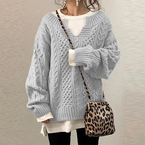 WOLF Solide gestrickter Pullover