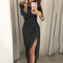 Lade das Bild in den Galerie-Viewer, Amina Dress | Elegantes Maxikleid mit Schlitz
