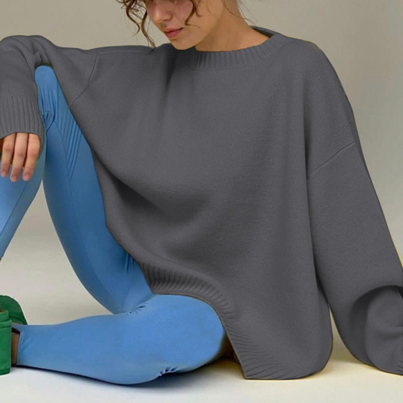 WOLF Locker O- Hals Einfach Pullover