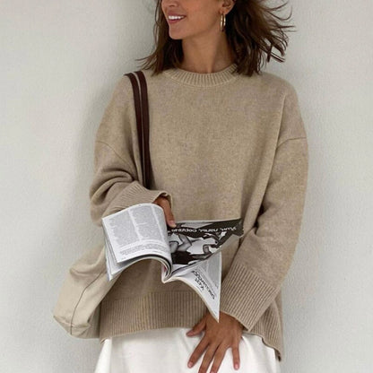 WOLF Locker O- Hals Einfach Pullover