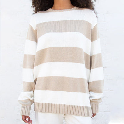 WOLF Gestreifter Pullover aus Baumwolle