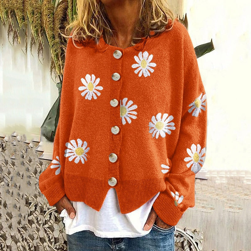 WOLF Locker geknöpfter Pullover