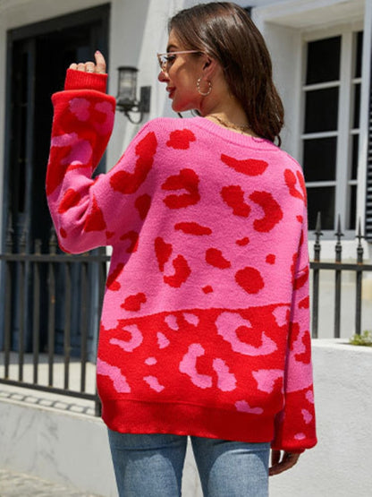 WOLF Rundhals-Pullover Gespleißt