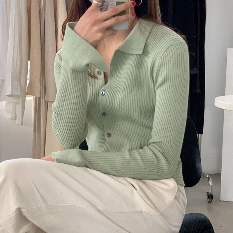 WOLF Daunen Kragen Knopf Pullover