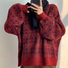 Lade das Bild in den Galerie-Viewer, WOLF Aufnäher Arbeits pullover lose Laternenärmel
