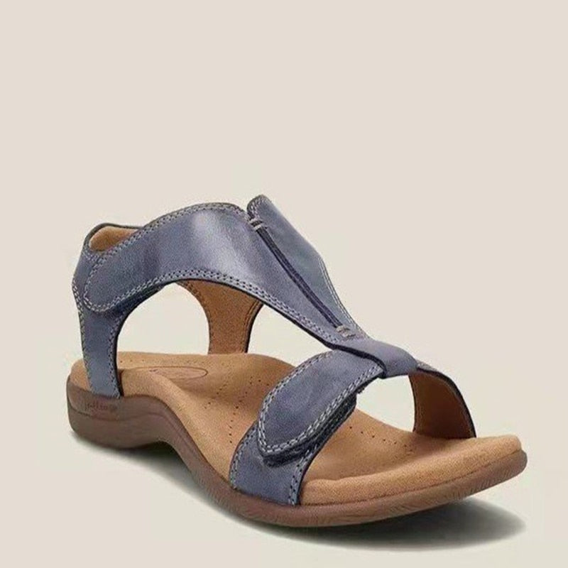  Luftige Damen-Sandalen - bester Komfort für Indoor & Outdoor - dämpfend, bequem & atmungsaktiv + blau