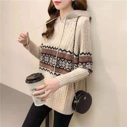 WOLF Bedruckter Kapuzenpullover