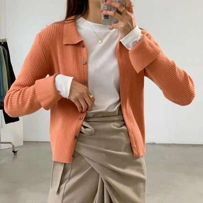 WOLF Daunen Kragen Knopf Pullover