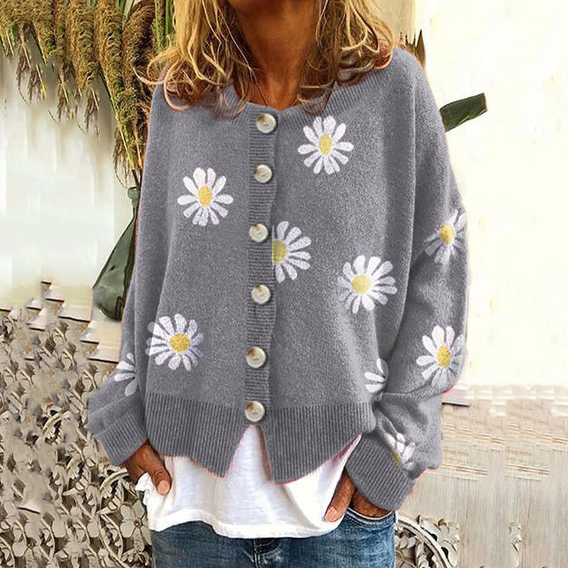 WOLF Locker geknöpfter Pullover