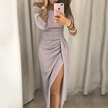 Lade das Bild in den Galerie-Viewer, Amina Dress | Elegantes Maxikleid mit Schlitz
