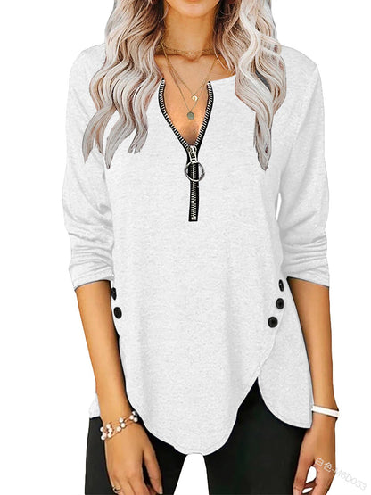 WOLF Rundhals-Pullover-T-Shirt