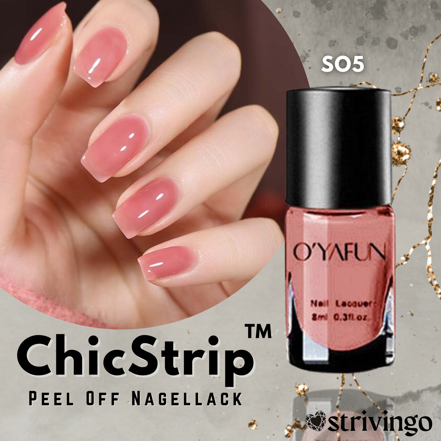 ChicStrip™ Peel Off Nagellack | 1+1 GRATIS!  (Füge 2 Artikel in deinen Warenkorb hinzu)