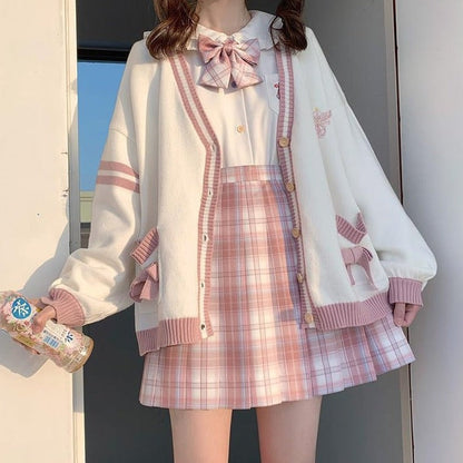 WOLF V-Ausschnitt Große Tasche Pullover