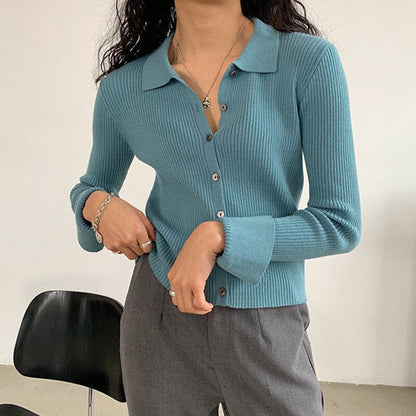 WOLF Daunen Kragen Knopf Pullover