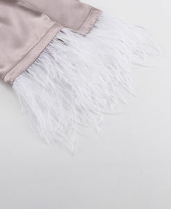 Coss Satin Suit | Weicher eleganter Damenanzug