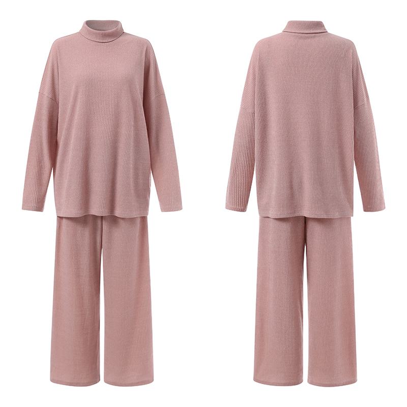 WOLF Rollkragenpullover Winter Top & weite Hose