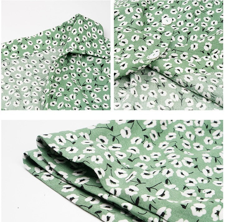 Samona I Geblümtes Kleid mit Knöpfen