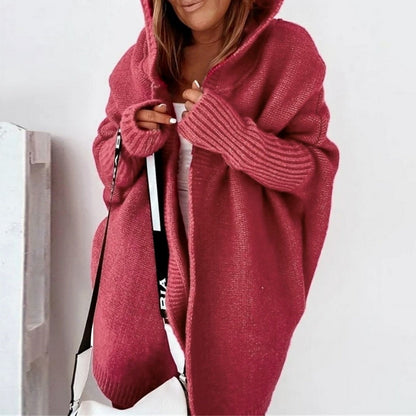 WOLF Pullover mit lockeren Kapuzenärmeln