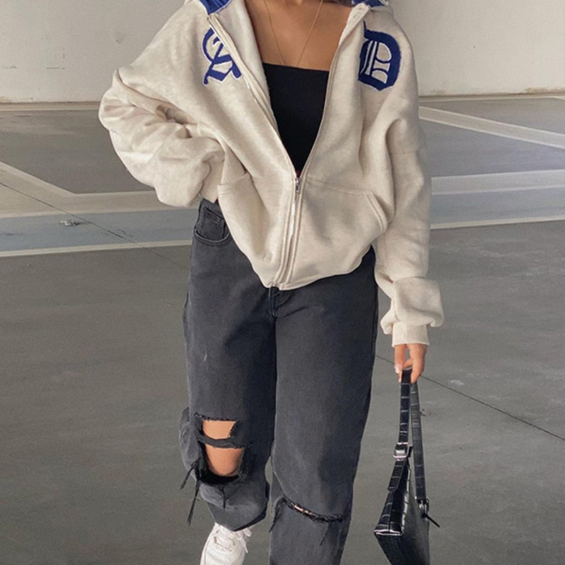 WOLF Tropfen Schultern Kapuzenpulli