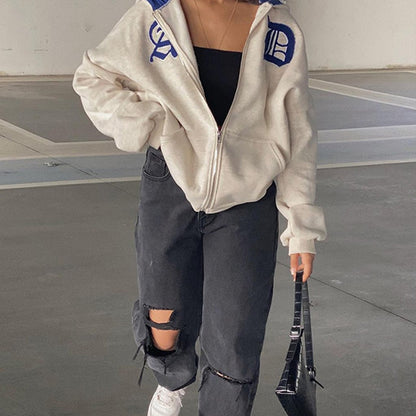 WOLF Tropfen Schultern Kapuzenpulli