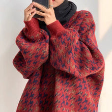 Lade das Bild in den Galerie-Viewer, WOLF Aufnäher Arbeits pullover lose Laternenärmel
